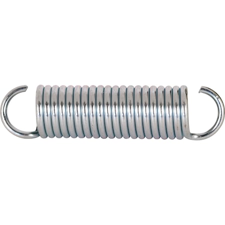 Prime-Line Extension Spring, 3/4 in. x 3-1/8 in. x .105, Steel, Single Loop, Open, PK2 SP 9620